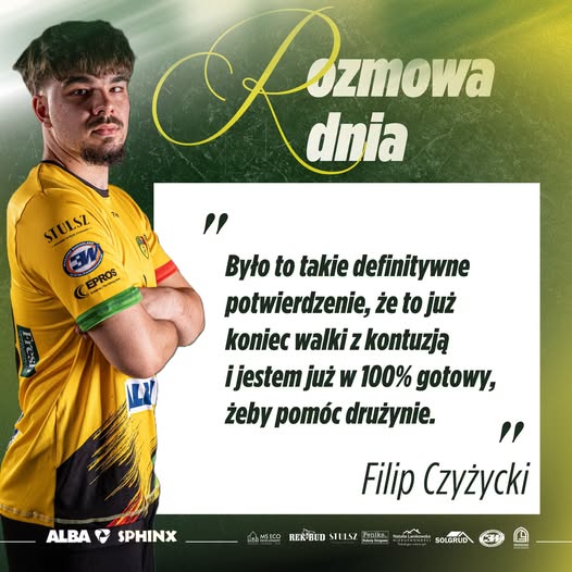 „Jakby kamień spadł mi z serca” - Filip Czyżycki wraca do gry i szykuje się na mecz z byłym klubem