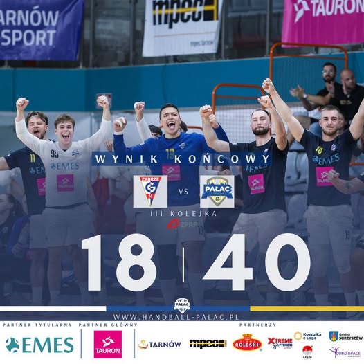 EMES Handball Pałac Tarnów rozgromił Górnika Zabrze 40:18 w 3. kolejce I ligi