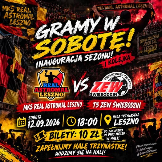 I liga mężczyzn rusza. Real-Astromal Leszno podejmuje Zew Świebodzin