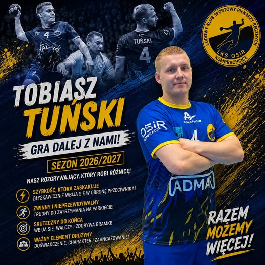 Komprachcice zatrzymują dwóch rozgrywających. Tuński i Rawecki zostają