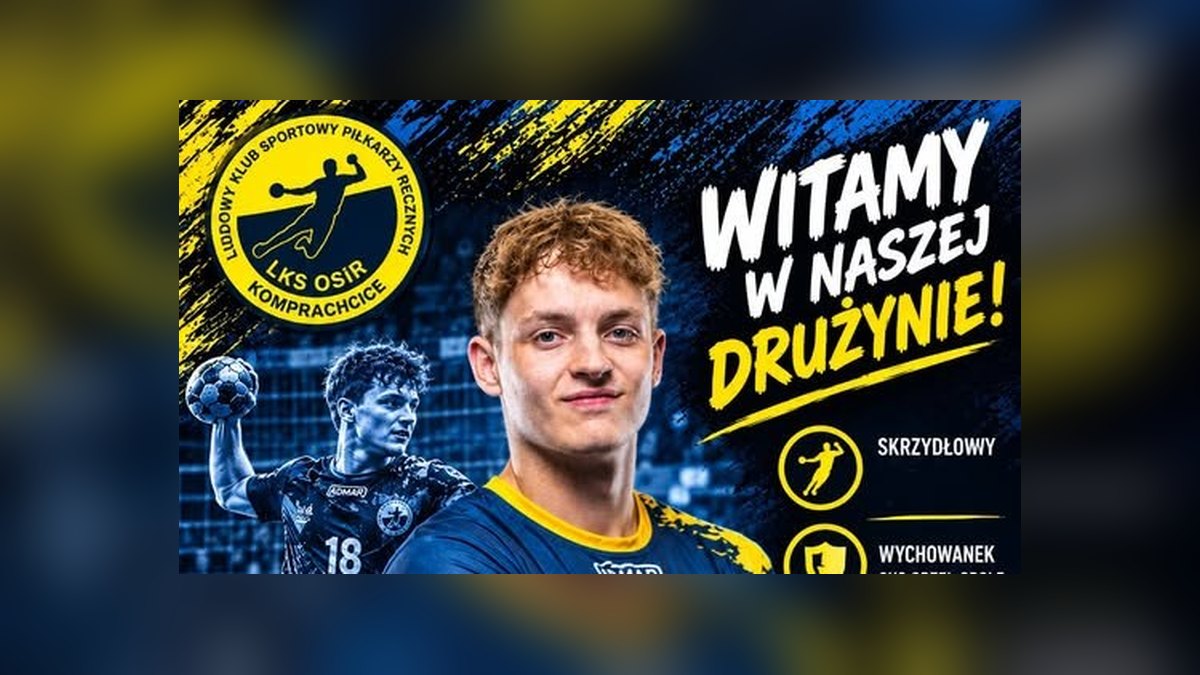 Wiktor Gołąb wzmacnia LKS OSiR Komprachcice. Skrzydłowy po Gwardii Opole dołącza do zespołu z I ligi