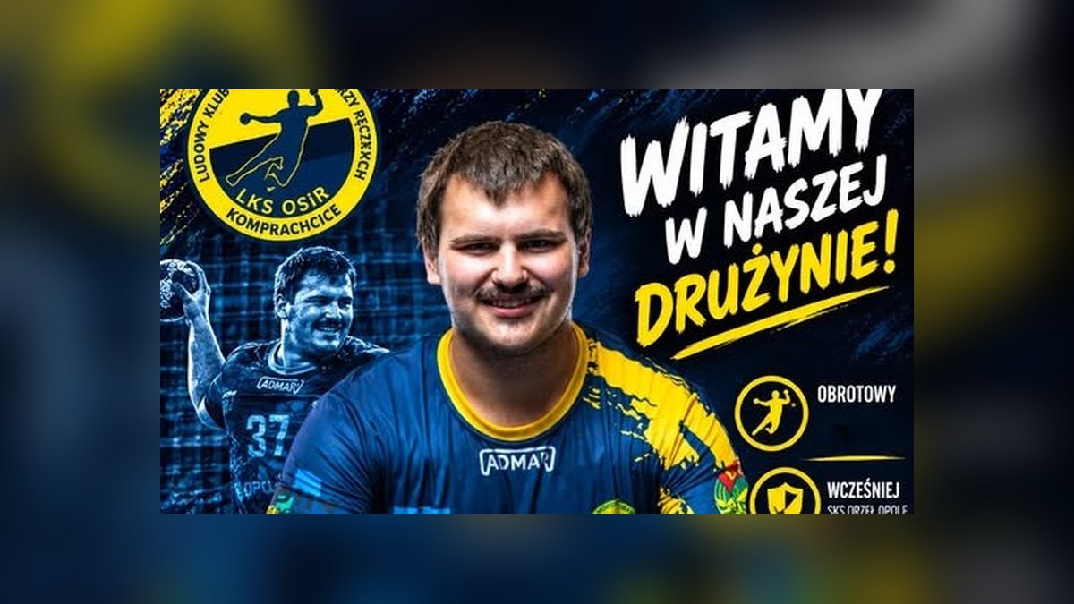 Aleksander Pansa dołącza do Komprachcic. Obrotowy po Gwardii Opole wzmacnia beniaminka I ligi