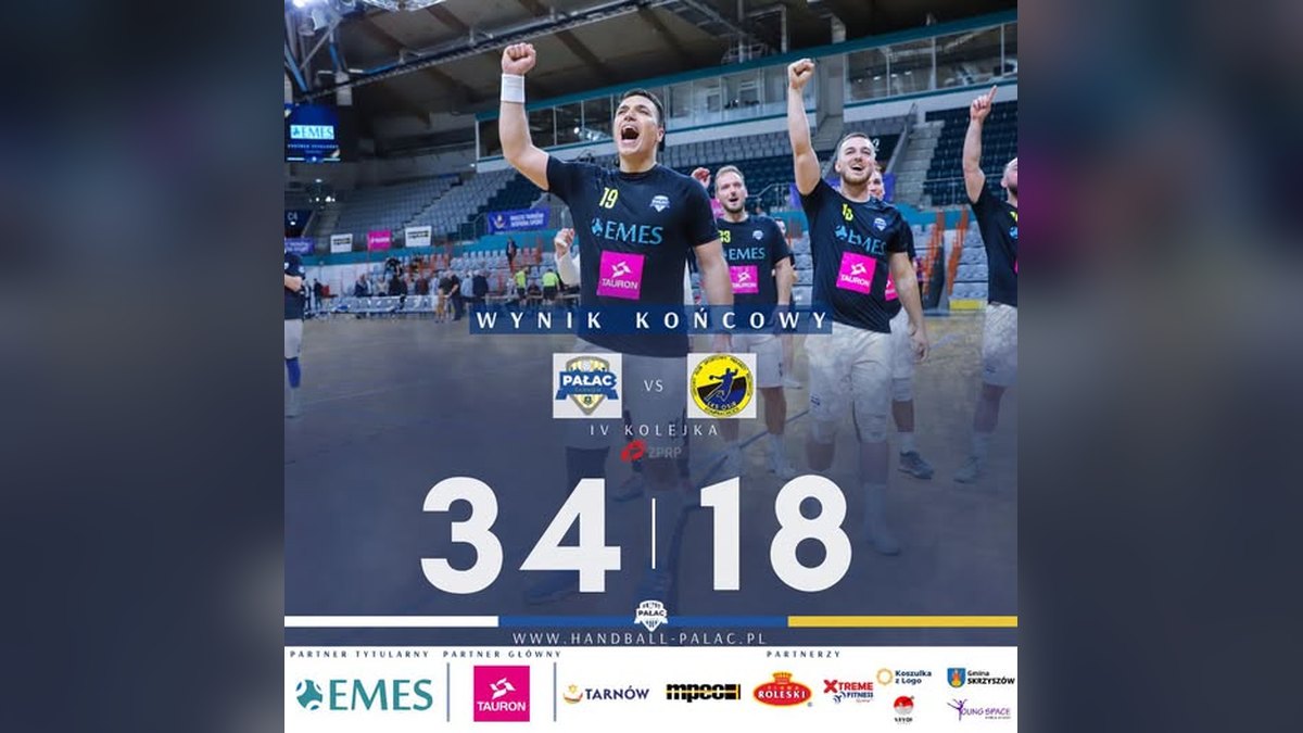 Tarnów rozgromił beniaminka 34:18. Debiut juniorskiego bramkarza Jana Makowskiego w I lidze