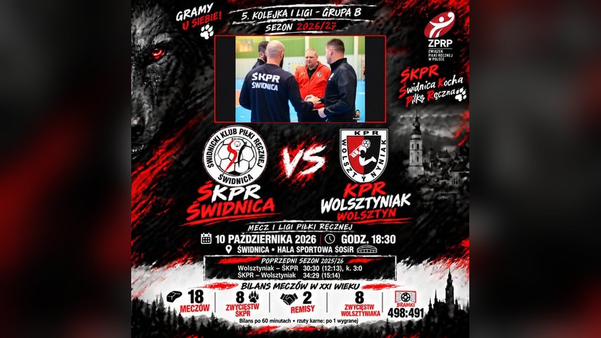 ŚKPR Świdnica podejmie Wolsztyniaka. Bezpośredni rywal w 5. kolejce I ligi grupy B