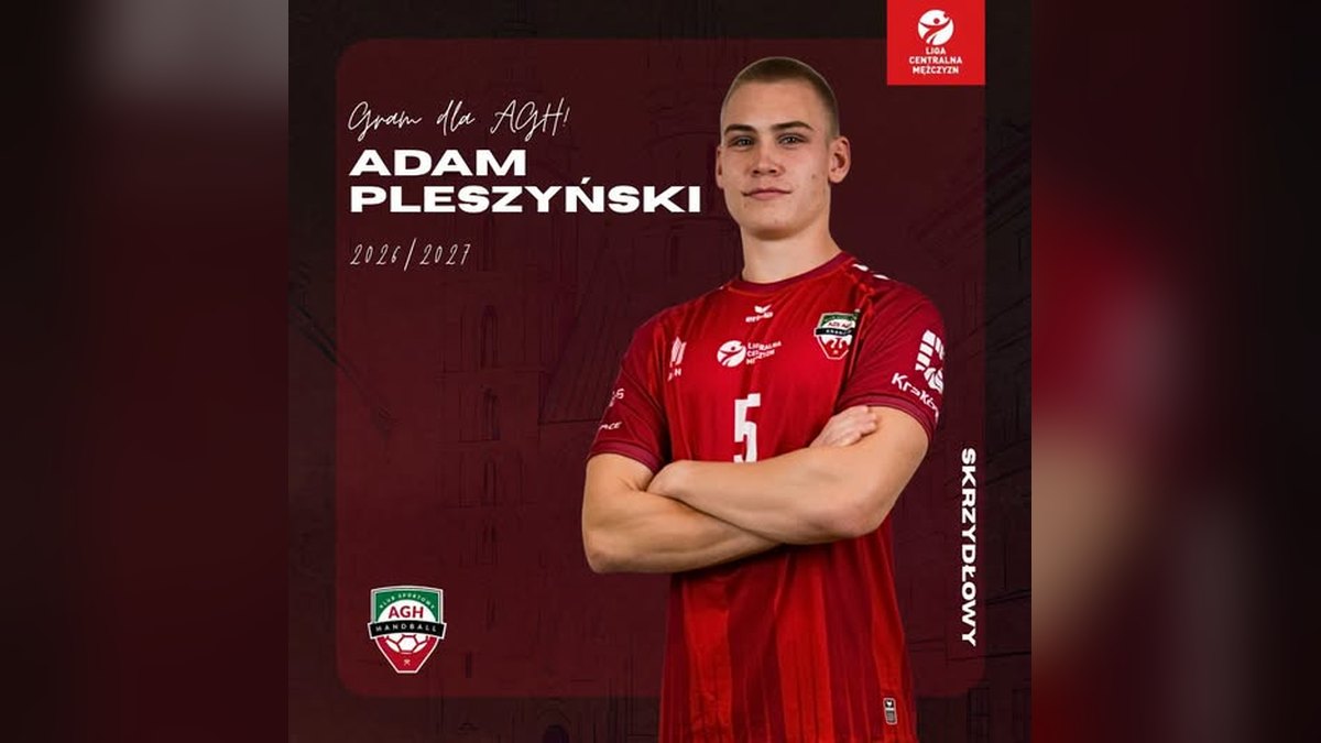 Adam Pleszyński z juniorów Kusego Kraków wesprze seniorów AZS AGH