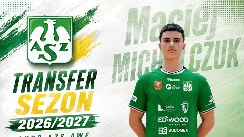 Prawie 7 bramek na mecz w juniorach. AZS AWF Biała Podlaska stawia na wychowanka Olimpii