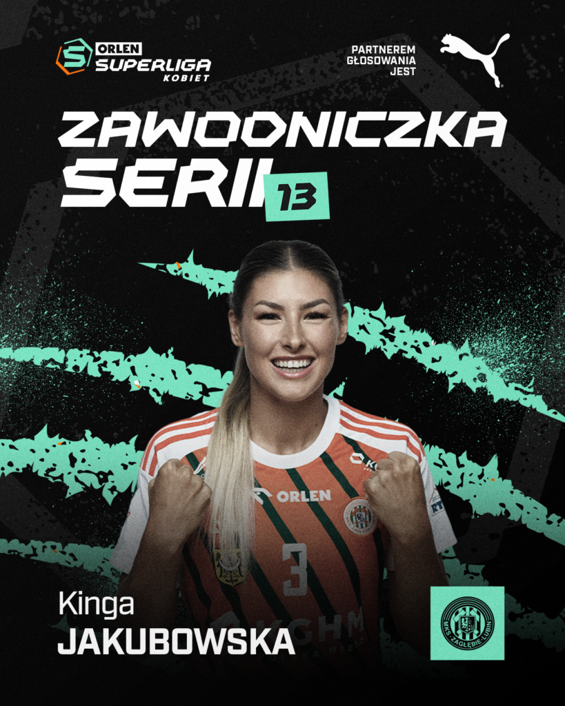 Jakubowska zgarnia kolejne wyróżnienie! 13 goli i plebiscyt w kieszeni