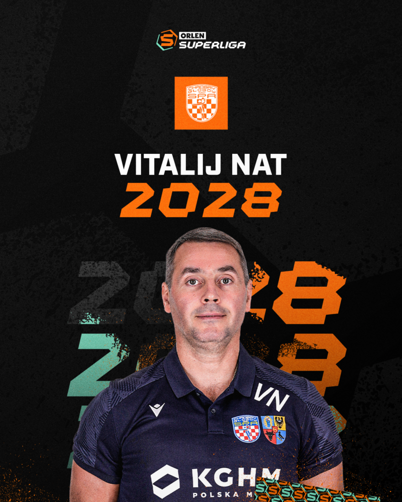 Vitalij Nat zostaje w Głogowie! Ukraiński szkoleniowiec związał się z Chrobrym do 2028 roku