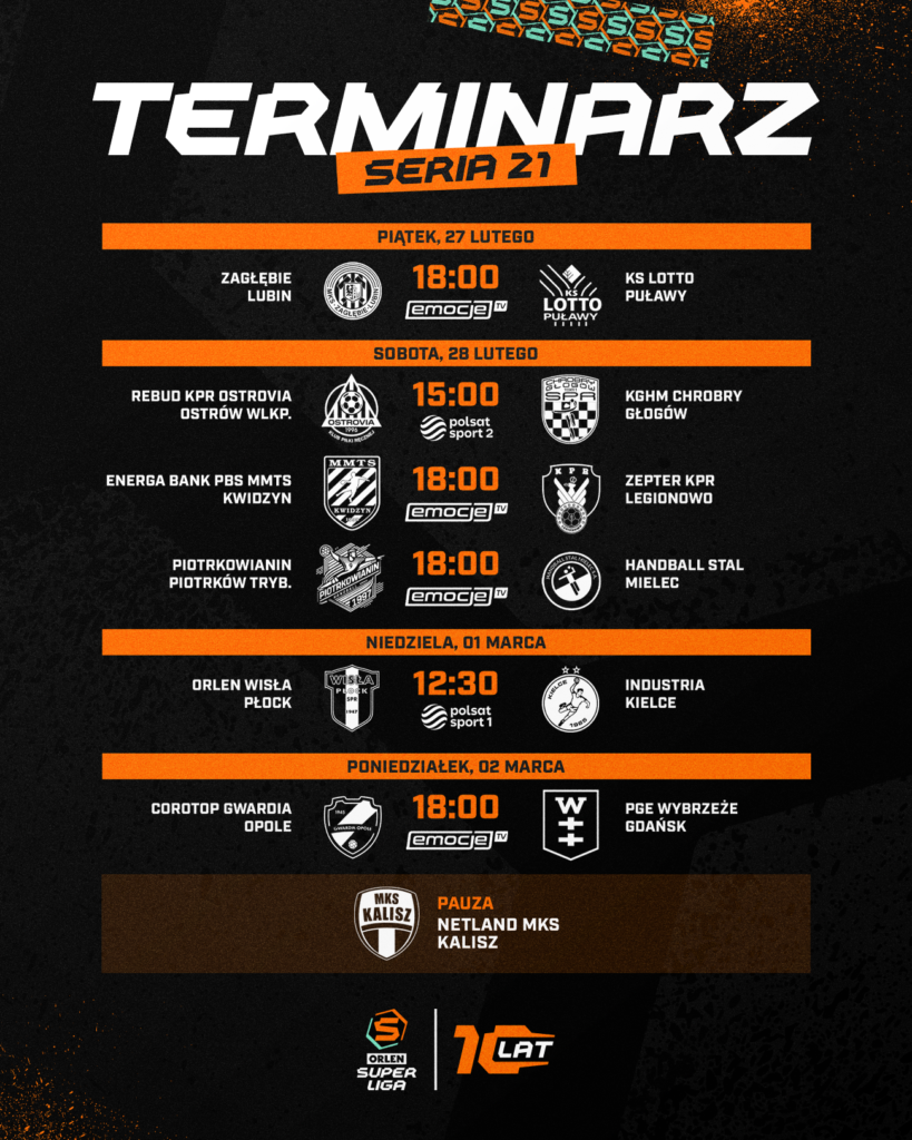 Trzy dni piłki ręcznej na najwyższym poziomie - rusza 21. kolejka ORLEN Superligi