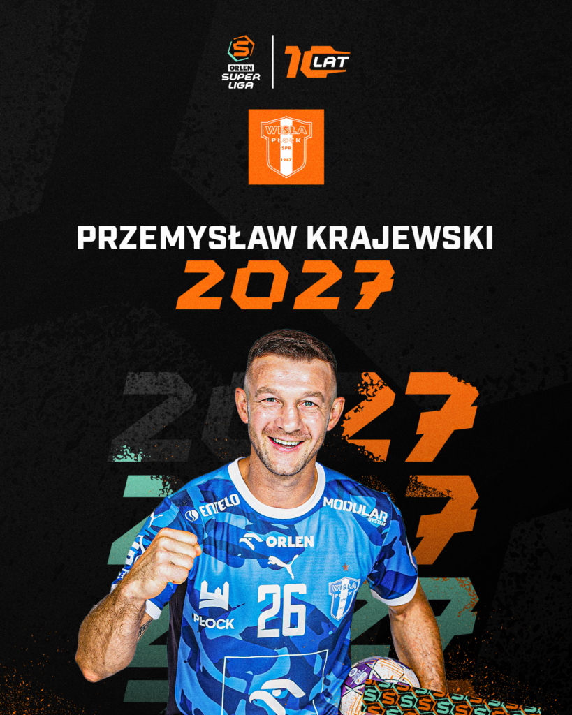 Krajewski przedłuża kontrakt z Wisłą! Czeka go jubileuszowy sezon w Płocku