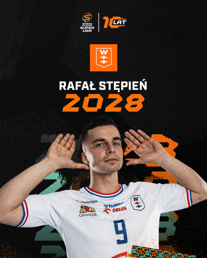 Kapitan Rafał Stępień wiąże przyszłość z Wybrzeżem Gdańsk do 2028 roku