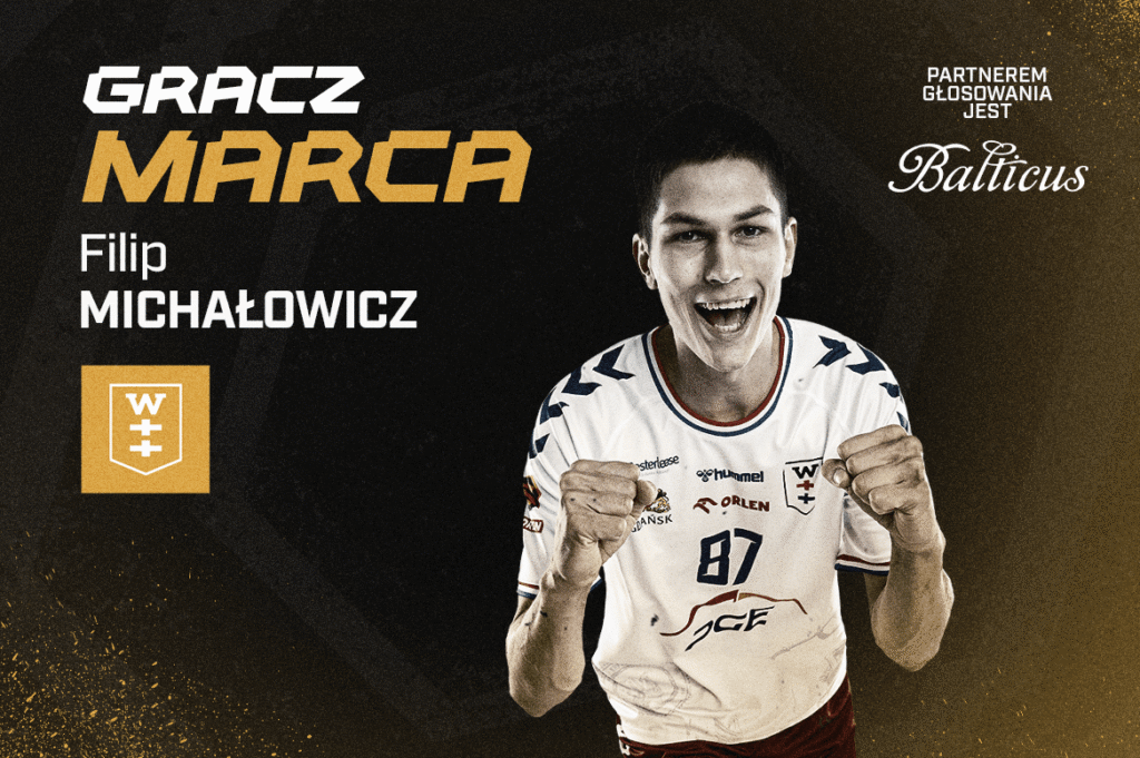 Michałowicz wyróżniony przez kibiców! Skrzydłowy Wybrzeża Graczem Marca