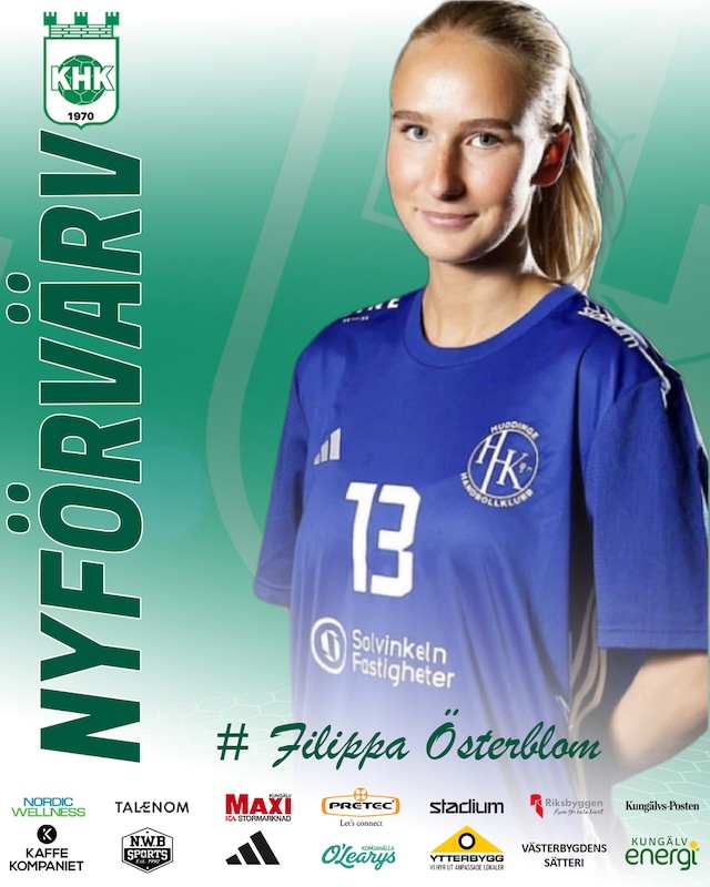 Filippa Österblom wzmacnia Kungälvs HK przed nowym sezonem