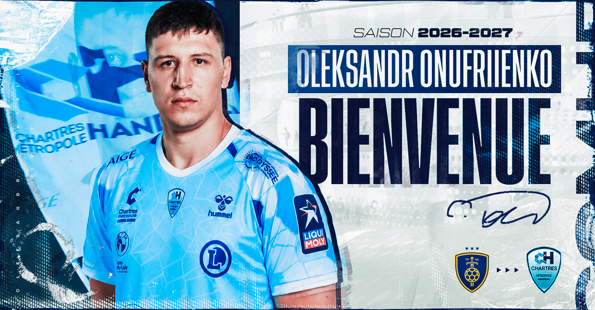 Oleksandr Onufyrenko wzmacnia C'Chartres - śladami starszego brata