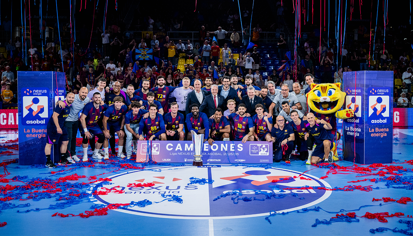 FC Barcelona odebrała trofeum za 36. tytuł mistrzowski w lidze ASOBAL