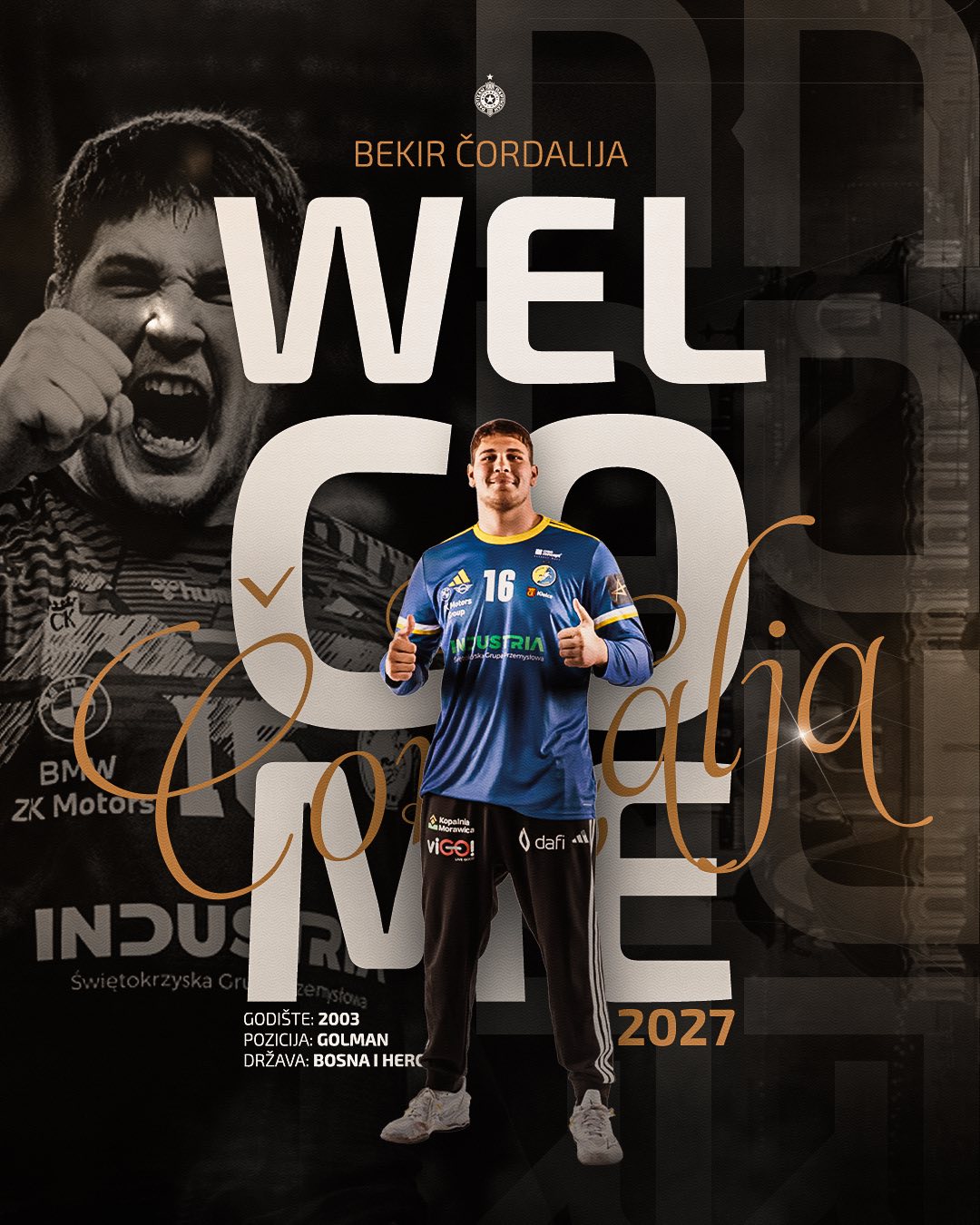 Bekir Čordalija zamienia Kielce na Partizan. Bośniacki bramkarz w Belgradzie